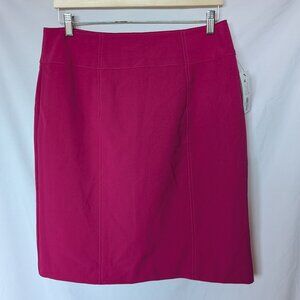 Worthington Pencil Skirt Size 12 – Polynesian Rose (Hot Pink) – NWT